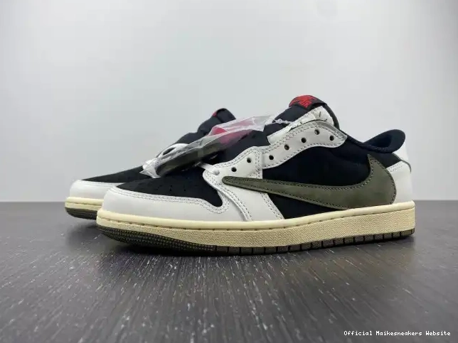 Official Maikesneakers OG WMNS Olive x Travis Low Air Jordan Scott 1 DZ4137-106 0405